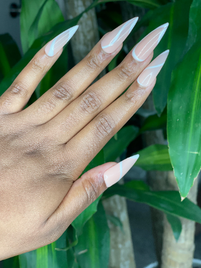 Omni Organics Nail Salon - Fine lines and nail designs… . . . . . . Dip  manicure and linear nail art . . . . . #omniorganicssalon #dippowder  #omniorganicssalon #dippowdermanicure #nailsofinstagram #
